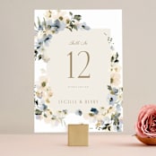 "Swept Away" - Table Numbers in Petal by Leah Bisch - Front