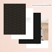 "Encapsulated" - Table Numbers in Black Tie by Hooray Creative - Back of Card Options