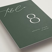 "Flip" - Table Numbers in Forest by Kelly Schmidt - Detail