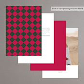 "Rose Garden" - Table Numbers in Magenta by Leah Bisch - Back of Card Options