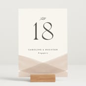 "Getaway" - Table Numbers in Snow by Erin L. Wilson - Displayed (stand not included)