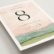"Countryside" - Table Numbers in Northern by Pixel and Hank - Detail