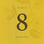 "Sophia" - Table Numbers in Sunshine by Ani Somi - Detail