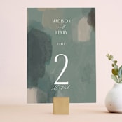 "Verdant" - Table Numbers in Moss by Nicoletta Savod - Front