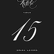 "schiacciata" - Table Numbers in Black Dahlia by chocomocacino - Detail