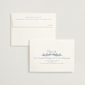 "Pavilion" - Wedding Thank You Cards in Navy by Petra Kern - FREE Recipient Addressing