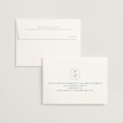 "Flora Arch" - Wedding Thank You Cards in Cerulean by Baumbirdy - FREE Recipient Addressing