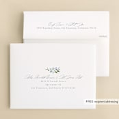 "Fleur" - Wedding Thank You Cards in Aquamarine by Everett Paper Goods - FREE Recipient Addressing