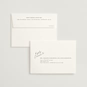 "Scripted Elegance" - Wedding Thank You Cards in Linen by Ana de Sousa - FREE Recipient Addressing