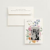 "Floral Pop" - Wedding Thank You Cards in Tropical by Itsy Belle Studio - Front