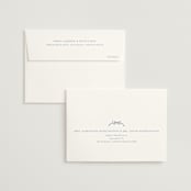"Be With You" - Wedding Thank You Cards in French by Design Lotus - FREE Recipient Addressing
