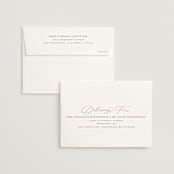 "Luxe script" - Wedding Thank You Cards in Pearl by Hooray Creative - FREE Recipient Addressing