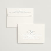 "Aristocratic" - Wedding Thank You Cards in Sky by Creo Study - FREE Recipient Addressing