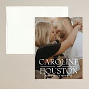 "Getaway" - Wedding Thank You Cards in Snow by Erin L. Wilson - Front