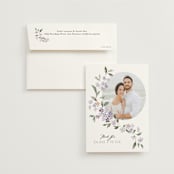 "Sweeping Vine" - Wedding Thank You Cards in Periwinkle by Itsy Belle Studio - Front