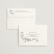 "Sweeping Vine" - Wedding Thank You Cards in Periwinkle by Itsy Belle Studio - FREE Recipient Addressing