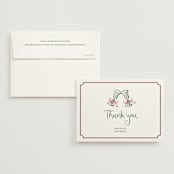 "Holidays ink doodles" - Wedding Thank You Cards in Enchanted Holiday by Cass Loh - Front