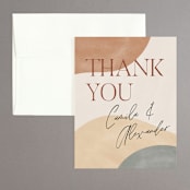 "Surface" - Wedding Thank You Cards in West by Pixel and Hank - Front