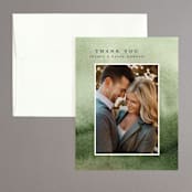 "Great Outdoors" - Wedding Thank You Cards in Forest by Petra Kern - Front