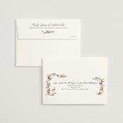 "Tropical Crest" - Wedding Thank You Cards in Papaya by Susan Moyal - FREE Recipient Addressing