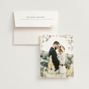 "whimsey floral" - Wedding Thank You Cards in English Garden by Phrosné Barwood - Front