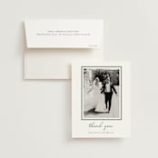 "signature monogram" - Wedding Thank You Cards in Sage by Sara Hicks Malone - Front