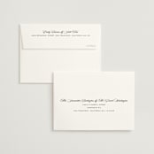 "Modern Romance" - Wedding Thank You Cards in Obsidian by Jennifer Postorino - FREE Recipient Addressing