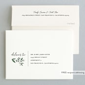 "Floral Wreath" - Wedding Thank You Cards in Fresh by Kelly Schmidt - FREE Recipient Addressing