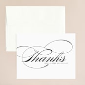 "Waltz" - Wedding Thank You Cards in Tuxedo by Lori Wemple - Front