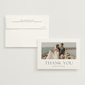"tomorrows" - Wedding Thank You Cards in Ink by Lori Wemple - Front