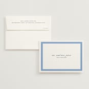 "Montauk" - Wedding Thank You Cards in Blue Bell by Megan Davis - Front