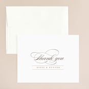 "Valencay" - Wedding Thank You Cards in Silk by chocomocacino - Front