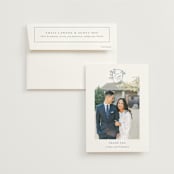 "Close to my Heart" - Wedding Thank You Cards in Twilight Whisper by Design Lotus - Front