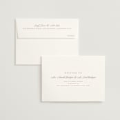 "Arch Monogram" - Wedding Thank You Cards in Dusty Rose by Kelly Schmidt - FREE Recipient Addressing