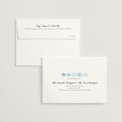 "Almafi" - Wedding Thank You Cards in Cerulean by Itsy Belle Studio - FREE Recipient Addressing