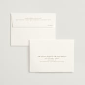 "Classic decorum" - Wedding Thank You Cards in Golden by Stacey Meacham - FREE Recipient Addressing