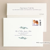 "Big Blooms" - Wedding Thank You Cards in Dew by Grace Kreinbrink - FREE Recipient Addressing