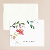 "Spring Wildflowers" - Wedding Thank You Cards in Floral by Mere Paper - Front