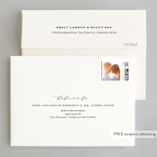 "Perspective" - Wedding Thank You Cards in Noir by Kimberly FitzSimons - FREE Recipient Addressing