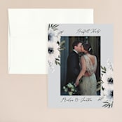 "Nantucket Romance" - Wedding Thank You Cards in Marine by Chris Griffith - Front
