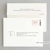 "Just the Two of Us" - Wedding Thank You Cards in Blush by Jennifer Wick - FREE Recipient Addressing
