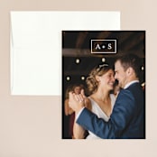 "Elemental" - Wedding Thank You Cards in Cloud by Snow and Ivy - Front