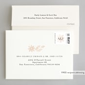"Batikka" - Wedding Thank You Cards in Cream by Paper Raven Co. - FREE Recipient Addressing