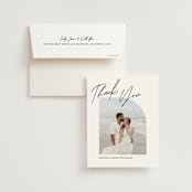 "Merge" - Wedding Thank You Cards in Cloud by Pixel and Hank - Front