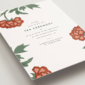 "Kota" - Tea Ceremony Invitations in Onyx by Nazia Hyder - Detail