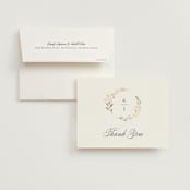 "Embrace" - Wedding Thank You Cards in Cloudy by Jennifer Postorino - Front