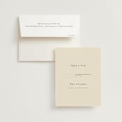 "Bow Tie" - Wedding Thank You Cards in Ivory by Baumbirdy - Front