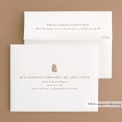 "Sunset by the Sea" - Wedding Thank You Cards in Tan by lulu and isabelle - FREE Recipient Addressing