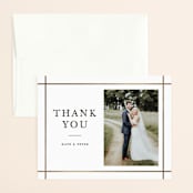 "Formal Affair" - Wedding Thank You Cards in Cloud by Stacey Meacham - Front