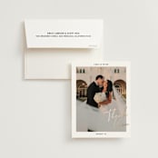 "metro" - Wedding Thank You Cards in Midnight by Inkblot Design - Front